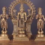 Superfine Brass Tirupati Balaji with Bhudevi & Sridevi Set | 23" Divine Trio | 23kg Temple Grade Masterpiece | Sacred Murti Set | Jaipurio